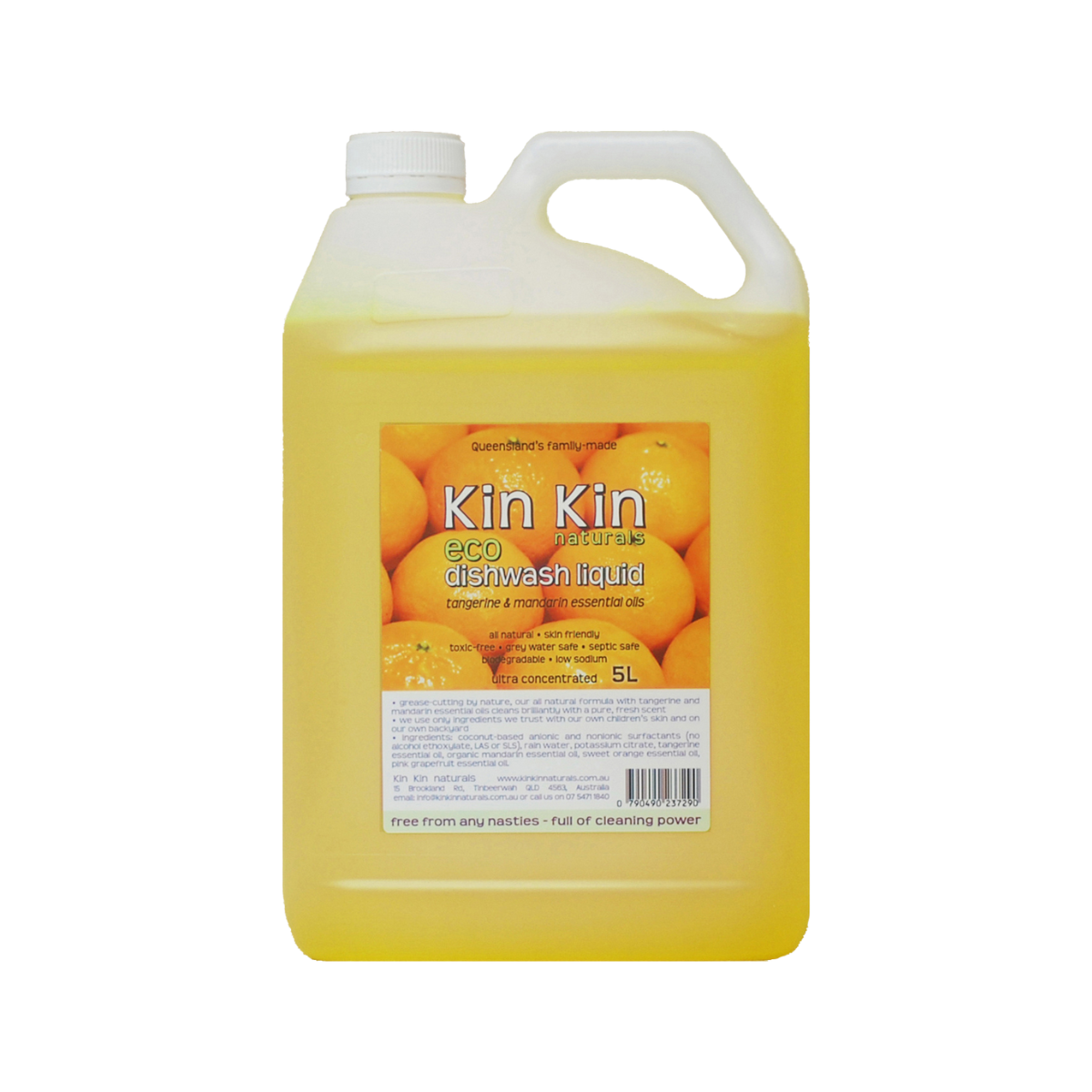 Vitalia | Kin Kin Dishwashing Liquid Tangerine & Mandarin - 5 Litres