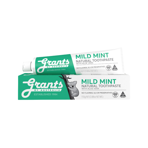 Grants Herbal Mild Mint with Aloe Vera Toothpaste 110g (Green)