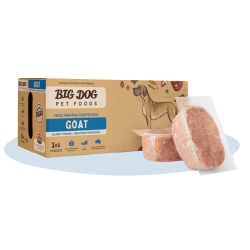 Big Dog BARF Dog Raw Food - Single Protein Goat 3kg - In Store Pick Up Only